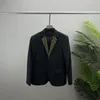 #1 Projektant mody Man Suit Jułki Blazer Płaszcze dla mężczyzn Stylist List Haft Hafdery Długie rękaw Casual Party Wedding Suits Blazers #059