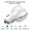 QC 3.0 billaddare Typ C 35W 7A Snabbladdning för iPhone Dual USB Charger Snabbladdning Plug 3 Ports Adapter Android LL