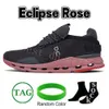 sulla scarpa Novità Su Cloudnova Scarpe da corsa Uomo Donna Designer Sneakers Nero Eclipse Demin Ruby Eclipse Rose IrON Leaf Argento Arancione Triple Whit