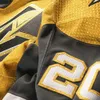 Vegas Golden Knights 2020-2021 Troisième maillot d'or 29 Marc-andré Fleury 61 Mark Stone 71 William Sson 67 Max Pacioretty Maillots de hockey 5784