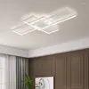 Tavan Işıkları Nordic Modern Led Oturma Odası Yatak Odası Parlaklık Ev Dekoru Dimmabable Işık Siyah/Beyaz Lamba