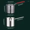 Cookware Sets 304 Stainless Steel Deep Fryer Pot Universal Small With Basket Pan Fry For Shrimp Kitchen Camping