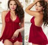 Kobiety Plus Size Seksowne bielizna koronka Babydoll Chemise porno Sex Bielizna sukienka Transparent Haltter Erotyczna bielizna seksowna kostium3445876