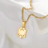 1CM Small Mini Albania Eagle 14k Yellow Gold Pendant Necklaces Golden Color/Silver Color Jewelry Ethnic for Women Girls