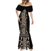 Casual Jurken Samoa Elegantie Party Sexy One-Schouder Strandjurk Zomer Dames Clothin Formele Gelegenheid Korte Mouw Fishtail