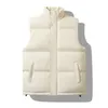 2023 Mäns Vest Jacket Autumn Winter Warm Casual ärmlös Stående krage Solid Color Fashion Street Sports Coat 240119