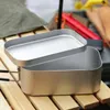 Geschirr Aluminiumlegierung Lunchbox Picknick Outdoor Abendessen Eimer Reise Camping Behälter Frühstück Lagerung