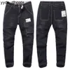 Purple Jeans Camouflage Mens 2021 Men's Stitching Elastic Trousers Mane Brand Pants Black Blue Plus Size 42 44 46 48 Large Z344