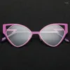 نظارة شمسية إطارات النساء أزياء مثيرة على طراز Cat Eye Lenses Myopia eyeglasses Female Ferelder Butterfly Shape Glasses for