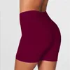 Damesshorts Elastisch 2024 Zomer Home Sport Dames Dames Casual Kleding Effen Kleur Hoge taille Strak Fitness Skinny Kort Plus Size