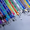 Cordões personalizados porta-chaves pendurados para suporte de crachá de identificação alça de pescoço poliéster qualquer logotipo qualquer tamanho qualquer cor qualquer estilo promoção de moda acessórios para presentes