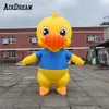 Atacado brinquedo animal personalizado modelo de pato gigante para decoração de publicidade enorme estátua insuflável patos grandes