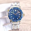 Omega Watch Titanium Man Watch Aaaaa Men Mens 시계 디자이너 시계 기계식 손목 시계 42mm 자동 이동 다이빙 omg