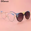 56320 Round Cat Eye Optical Glasses Frames Polarized Sunglasses with Magnetic Clip Women Anti Blue Light Computer Eyeglasses 240118