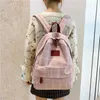 Sac à dos Fashion Girl College School Bag Casual Simple Femmes Rayé Livre Packbags Pour Adolescent Voyage Épaule Sac À Dos