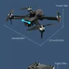 Drone sans balais à flux optique 2.4G longue durée de vie de la batterie avec double objectif WIFI Machine de photographie aérienne drone pliable pour éviter les obstacles