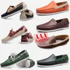 MANDEURS 2024 MEN QUACIATION TOP CRIPER SLAPIN-LE CUIR VOLLE VOLLE MEN'S BROWN MOCCASIN MOCCASIN Soft Bottom Driving Shoe 88