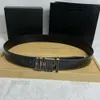 Ceinture Armiri de luxe de styliste pour hommes, boucle classique, large bracelet en cuir souple, pantalon polyvalent, ceinture avec boîte à logo