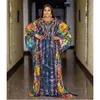 Ropa étnica Femme Musulman Robe African Women Vestidos Impreso Tradicional Suelto Boubou Dubai Abaya África Dashiki Vestido Caftan