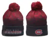 Canadiens beanie montreal stickade hattar idrottslag baseball fotboll basket mössa mössor kvinnor män pom mode vinter topp kepsar sport stickade hattar a0