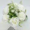 Bruiloft Bloemen Hand Met Boeket Witte Ramos De Flores Para Novias