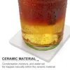 Tapis de Table en forme de tranche de citron vert, sous-verres en céramique (carrés), café pour boissons, esthétique, antidérapant