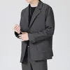 Męskie garnitury mężczyźni solidny kolor klasyczny design blezery mody z długim rękawem jesienna wiosenna kurtka high Quanlity Casual Daily Coat