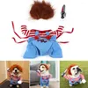 Dog Apparel Pet Cosplay Costume Halloween Spooky Doll For Party Cute Chucky Small Holiday