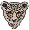 Neue Cartoon große Tier Pailletten Leopard Tiger Stickerei Tuch Patch Nähen auf Kleidung Zubehör Dekoration9815550