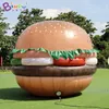 Großhandel 3M Höhe Riesige Werbung Aufblasbare Hamburger Modelle Blow Up Simulation Lebensmittel Luftballons Modelle Für Outdoor-Dekoration Spielzeug Sport