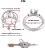 Dispositivo di castità maschile in metallo Piccolo acciaio inossidabile 304 Confortevole gabbia per cazzi Gioco per adulti Giocattolo del sesso D250 (1,97 pollici / 50 mm)