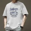 Womens Blouses Shirts Nieuwe Half Mouw Korte T-shirt Heren Zomer Mode Ronde Hals Graffiti Hong Kong Stijl Yq240120