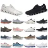 Top Quality Outdoor 5 Running Shoes Casual Designer Platform Sneakers Clouds Shock Absorbing Sports All Black White Grey for Women Mens Training Tennis Trainers Spo