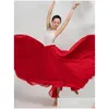Bühnenkleidung Klassisches Tanzkleid Weibliche Elegante Xinjiang Performance Halblanger Rock Swing Modernes Balletttraining Drop Lieferung Appa Dhqea