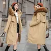 Trench da donna coreano 2024 autunno lungo modello giacche invernali intensificazione pile vita in cappotto da donna di grandi dimensioni freddo