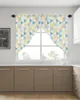 Curtain Triangle Gradient Texture Short Triangular Home Decoration Window Treatments For Kitchen Livingroom Balcony