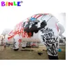 Ballon gonflable géant hermétique de porc de videurs avec des impressions colorées décoration extérieure d'animal de canival de mascotte pour des événements de défilé