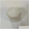 Smycken påsar väskor veet ring box hexagon form örhängen förvaring fall display förpackning för kvinna gåva droppe leverans förpackning dh8vk
