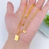 Yadis Real Original 999 Pure Gold Lucky Star Pendant Fine Jewelry Necklaces For Women