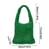 Taille Taschen Frauen Strand Fischnetz Tasche Gewebte Totes Häkeln Gestrickte Handtasche Handgemachte Aushöhlen Reise Baumwolle Seil Sommer Bunte