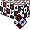 Скатерть, 3 предмета, одноразовая скатерть для покера, казино, вечеринки, регби, 54 дюйма x 108