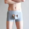 Onderbroek mannen Grappige Cartoon Ondergoed Mannen Ijs Zijde Bolle Pouch Boxershorts Creatieve Onderbroek Mannelijke Ademend Midden taille Slipje