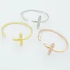 3 colori Donne Designer Bangles Ottone Oro Gold Luxuria V Bracelet coppia senza box2359