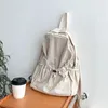 School Bags Fashion Ruched Drawstring Backpacks Women Lightweight Nylon Fabric Girls Backpack Students Schoolbag Travel Female Knapsack