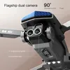 D6 HD Photographie aérienne Flow Optical Double Camera Drone (batterie double), évitement d'obstacle à induction infrarouge, lumière LED, tumbling à 360 °, cadeau pour Noël, Halloween