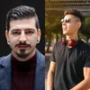 Kolczyki na stadninie 16 par mężczyzn Zestaw czarnego stali nierdzewnej Dangle Dangle Hoop Ear Fashion Fashion Biżuteria na urodziny Party