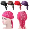 Toucas de ciclismo ajustáveis para câncer, chapéu de quimioterapia de secagem rápida, lenço elástico, bandana, pirata, perda de cabelo, muslimturban