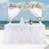 Table Skirt Sided Diamond Wedding Decoration Birthday Christmas Halloween Party El Banquet Stage Surround