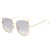 New Internet Celebrity Square Metal for Women Men Instagram Trendy Sun Shading, Strong Light, and Anti UV Sunglasses