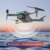 XT9 Black Optical Flow Obstacle Avoidance Remote Control Drone With HD Dual Camera 1 Battery ESC Camera Headless Mode Side Flight Track Flight WIFI FPV